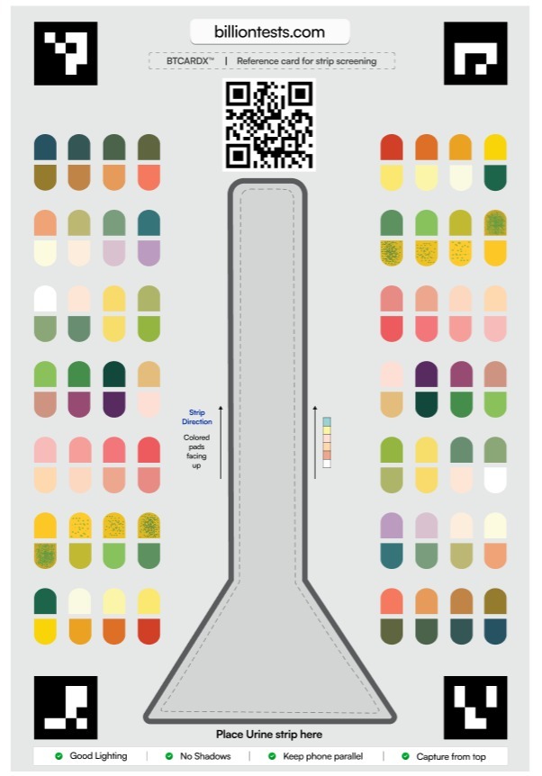 BT Card™ reference card for strip screening
